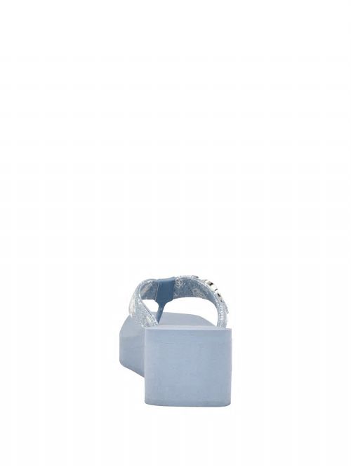 Guess Edany Denim G Buckle Wedge Sandals Albastri | GUESS-SN29594