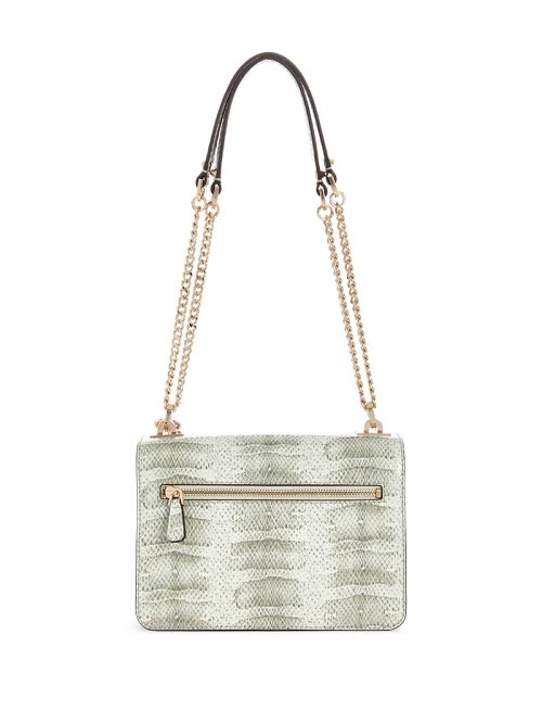 Guess Eliette Snakeskin Convertible Crossbody Maro | GUESS-SN28866