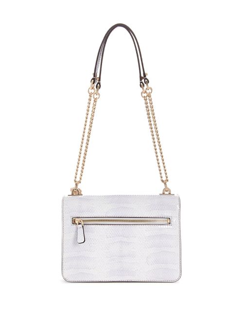 Guess Eliette Snakeskin Convertible Crossbody Violet | GUESS-SN28902