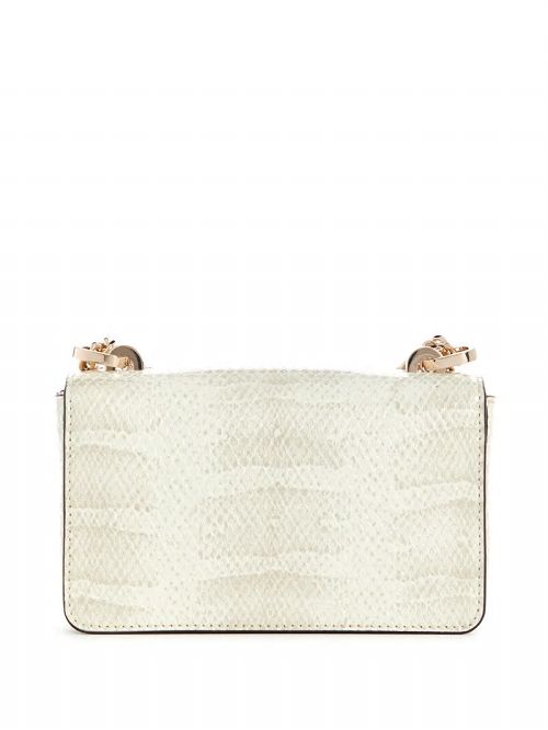 Guess Eliette Snakeskin Mini Convertible Crossbody Maro | GUESS-SN28875