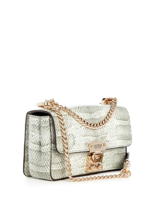 Guess Eliette Snakeskin Mini Convertible Crossbody Maro | GUESS-SN28876