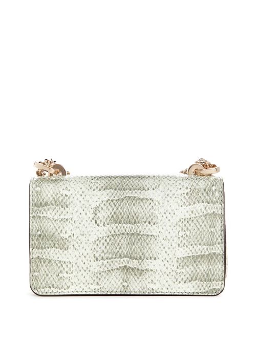 Guess Eliette Snakeskin Mini Convertible Crossbody Maro | GUESS-SN28876