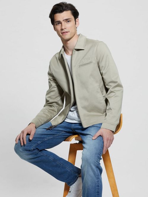 Guess Embossed Jacket Bej | GUESS-SN30764