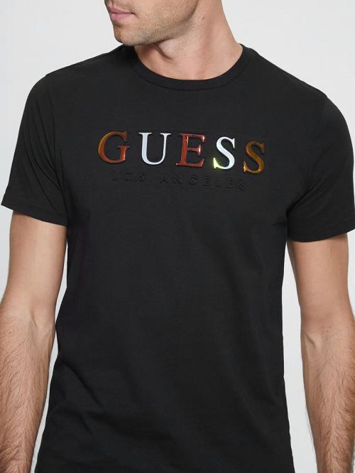 Guess Embossed Logo Tee Negrii | GUESS-SN30518