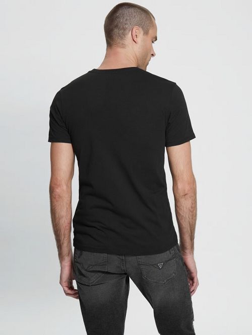 Guess Embossed Logo Tee Negrii | GUESS-SN30518
