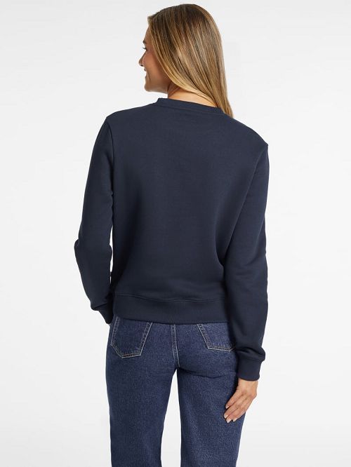 Guess Embroidered Logo Sweatshirt Albastri | GUESS-SN27734