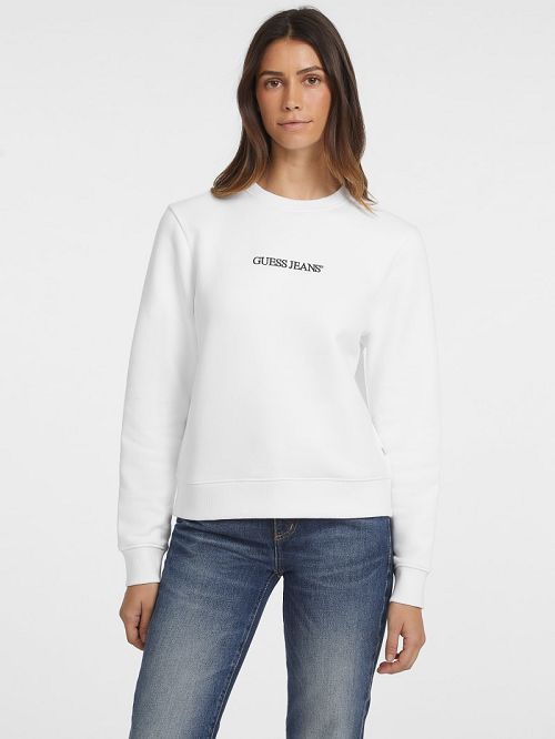 Guess Embroidered Logo Sweatshirt Albi | GUESS-SN27751