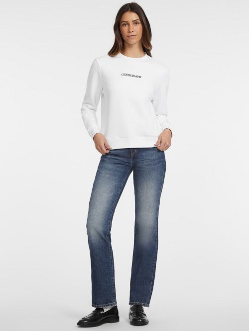 Guess Embroidered Logo Sweatshirt Albi | GUESS-SN27751