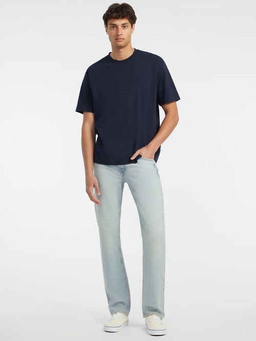 Guess Embroidered Logo Tee Albastri | GUESS-SN30514
