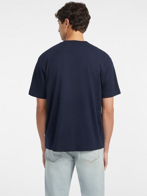 Guess Embroidered Logo Tee Albastri | GUESS-SN30514