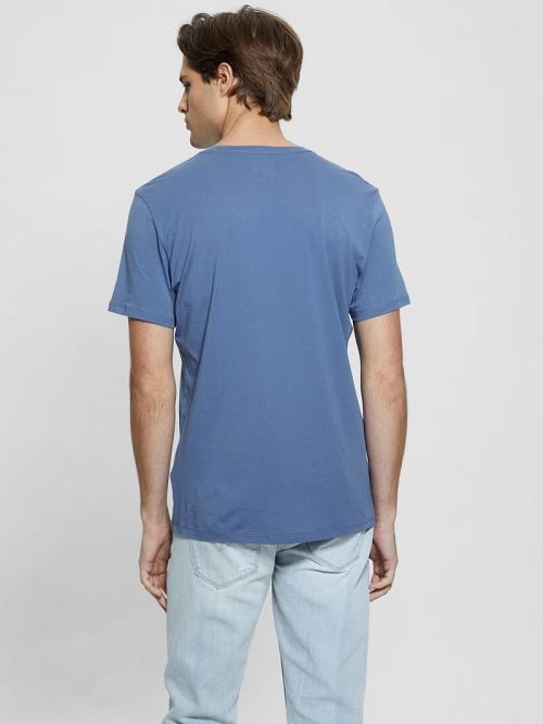 Guess Embroidered Logo Tee Albastri | GUESS-SN30548