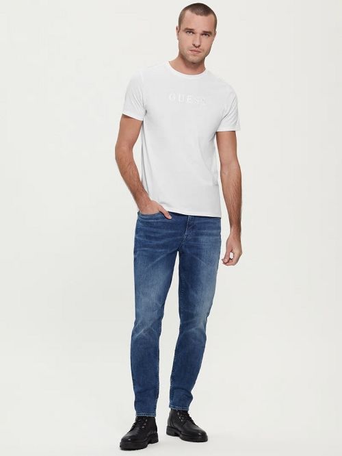Guess Embroidered Logo Tee Albi | GUESS-SN30551