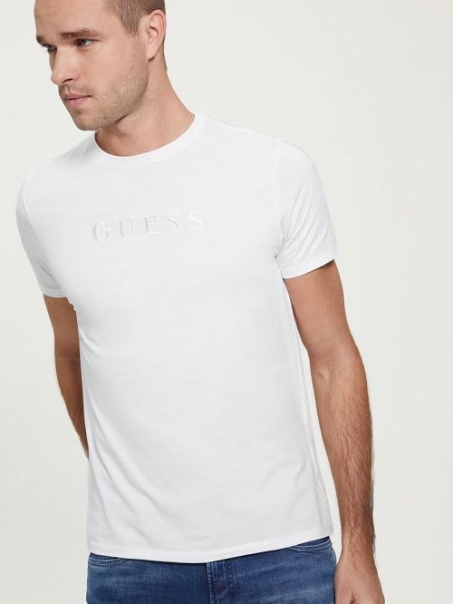 Guess Embroidered Logo Tee Albi | GUESS-SN30551