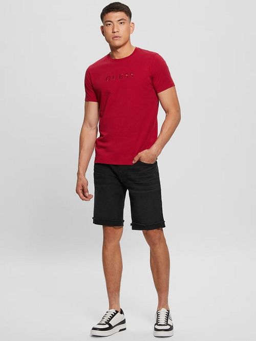 Guess Embroidered Logo Tee Rosii | GUESS-SN30635
