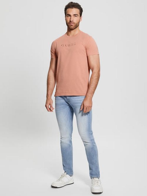 Guess Embroidered Logo Tee Roz | GUESS-SN30549