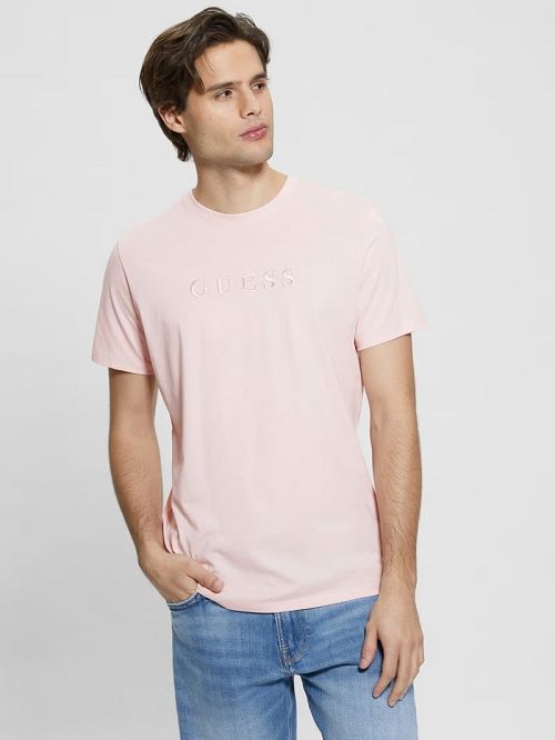 Guess Embroidered Logo Tee Roz | GUESS-SN30586