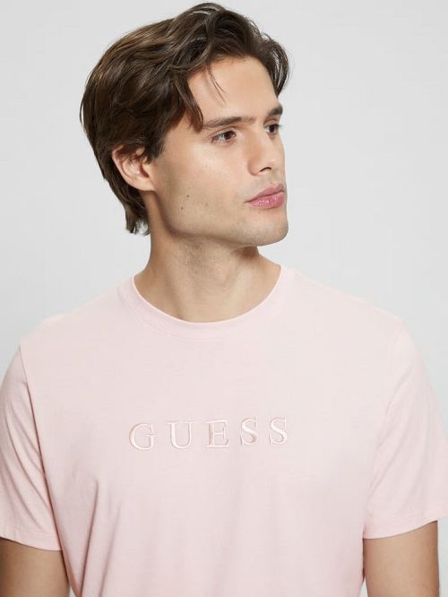 Guess Embroidered Logo Tee Roz | GUESS-SN30586