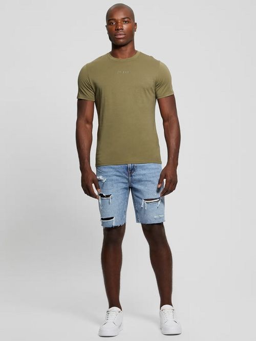 Guess Embroidered Signature Tee Verzi | GUESS-SN30689