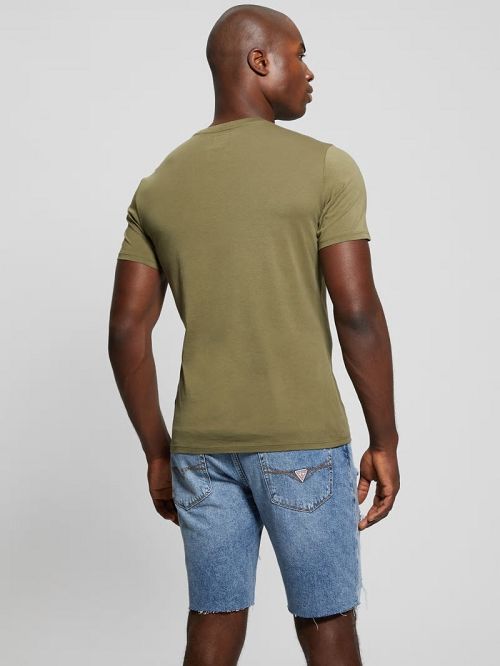 Guess Embroidered Signature Tee Verzi | GUESS-SN30689