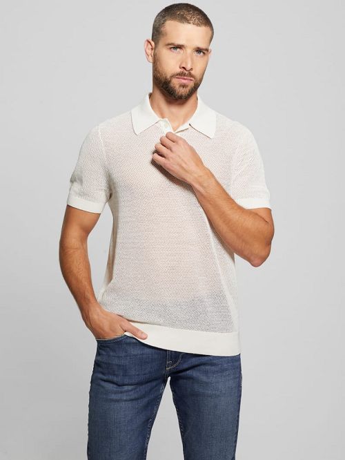 Guess Eric Herringbone Polo Albi | GUESS-SN31105