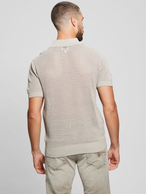 Guess Eric Herringbone Polo Bej | GUESS-SN31103