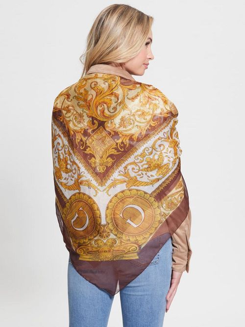 Guess Eryn Sheer Silk Scarf Maro | GUESS-SN30194