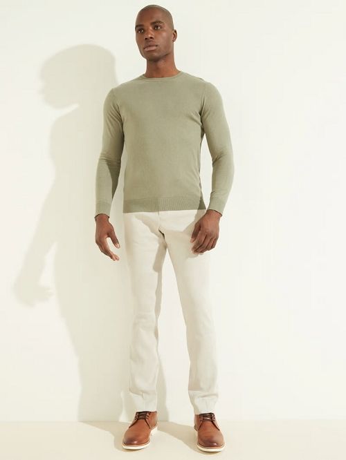 Guess Essential Crewneck Sweater Verzi | GUESS-SN30936