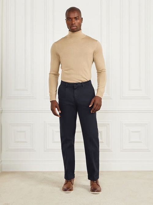 Guess Ethan Twill Roll-Up Chino Pant Albastri | GUESS-SN31411