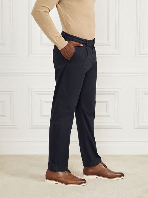 Guess Ethan Twill Roll-Up Chino Pant Albastri | GUESS-SN31411