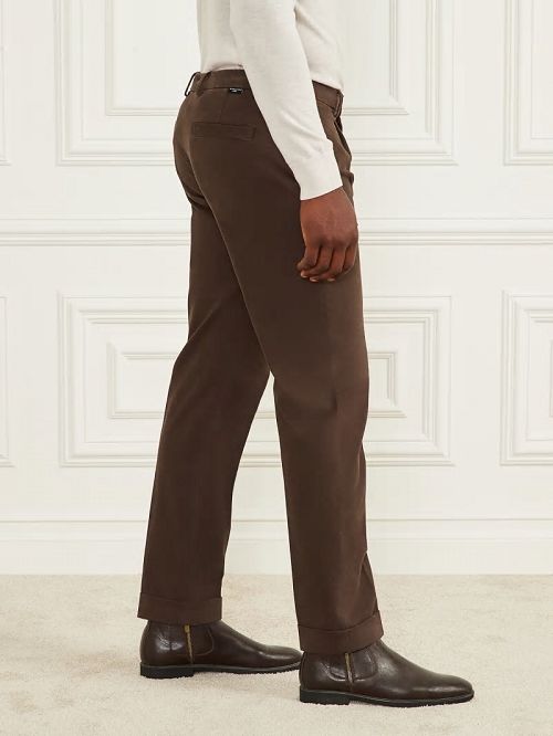 Guess Ethan Twill Roll-Up Chino Pant Maro | GUESS-SN31416