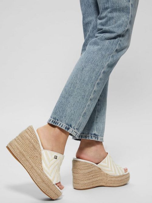 Guess Evba Espadrille Wedges Albi | GUESS-SN29755