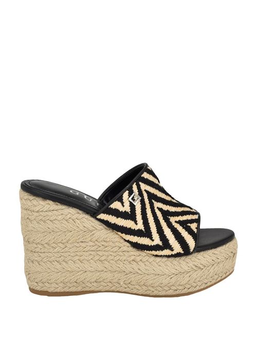 Guess Evba Espadrille Wedges Negrii | GUESS-SN29772
