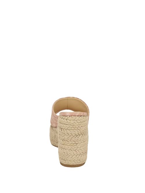 Guess Evba Wrapped Espadrille Wedges Bej | GUESS-SN29836