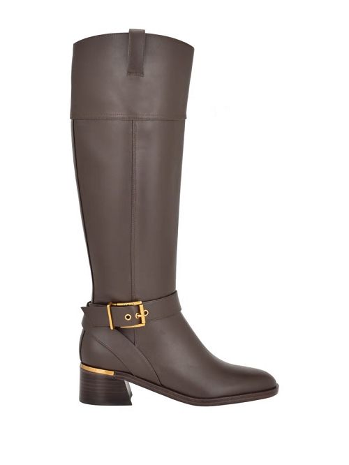 Guess Eveda Buckle Riding Boots Maro | GUESS-SN29888