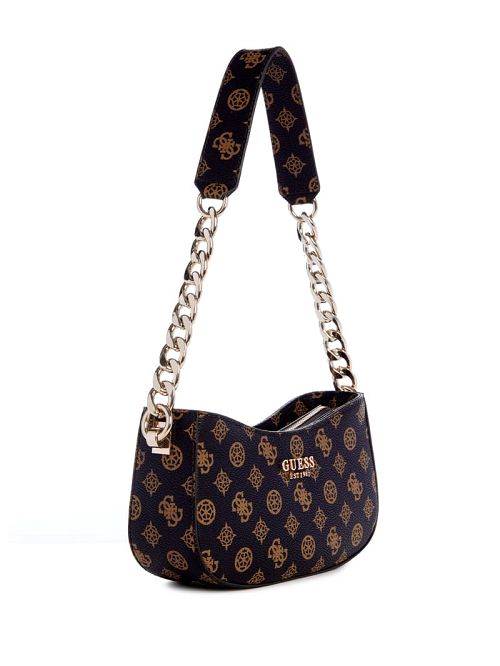 Guess Evelune Top-Zip Shoulder Bag Maro | GUESS-SN29057