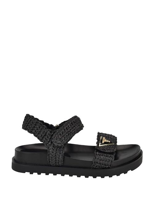 Guess Fabrica Woven Sandals Negrii | GUESS-SN29715