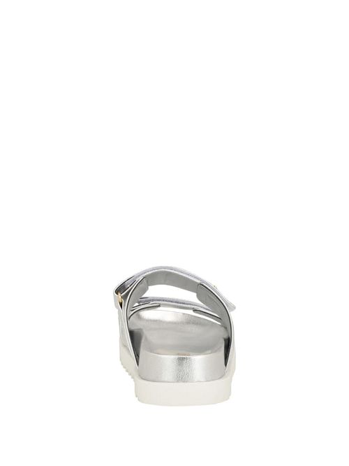 Guess Fabulon Two-Strap Slides Argintii | GUESS-SN29703