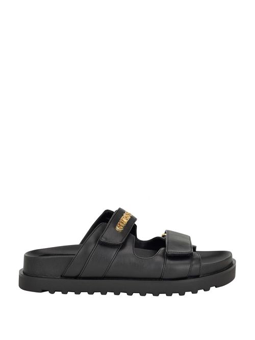 Guess Fabulon Two-Strap Slides Negrii | GUESS-SN29708