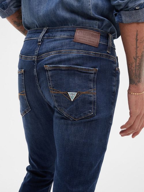 Guess Faded Skinny Jeans Albastri | GUESS-SN30449