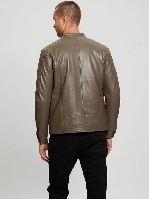 Guess Faux-Leather Biker Jacket Maro | GUESS-SN30773