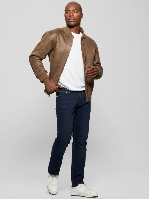 Guess Faux-Suede Aviator Jacket Maro | GUESS-SN30820