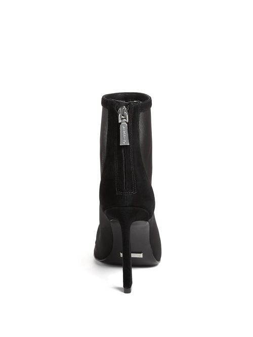 Guess Fearne Embellished Mesh Ankle Bootie Negrii | GUESS-SN29889