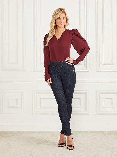 Guess Fernanda Silk Blouse Rosii | GUESS-SN27186
