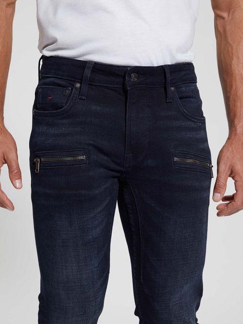Guess Finnley Straight Denim Jeans Albastri | GUESS-SN30457