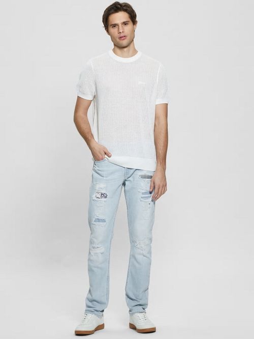 Guess Finnley Tapered Jeans Albastri | GUESS-SN30383