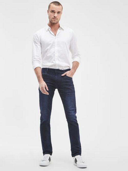 Guess Finnley Tapered Jeans Albastri | GUESS-SN30434
