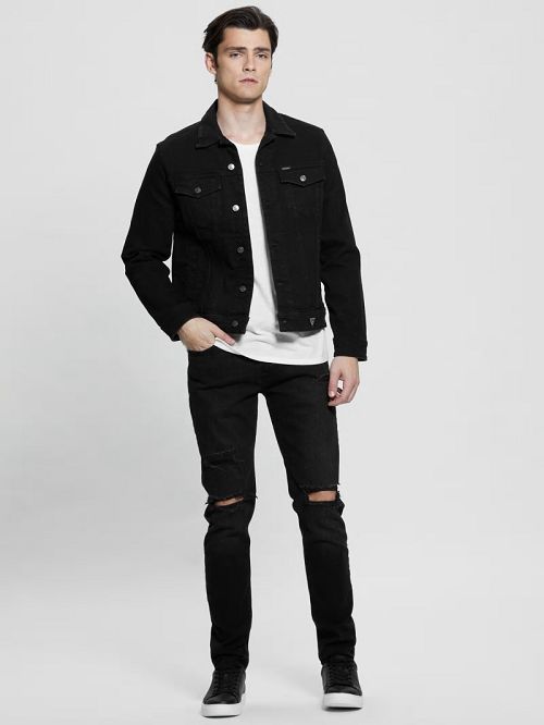 Guess Finnley Tapered Jeans Negrii | GUESS-SN30418