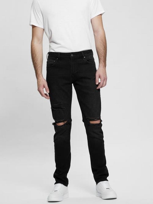 Guess Finnley Tapered Jeans Negrii | GUESS-SN30418