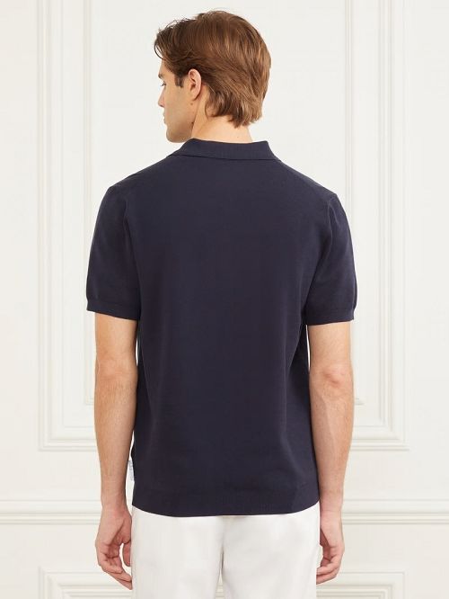 Guess Formal Performance Sweater Polo Albastri | GUESS-SN31142