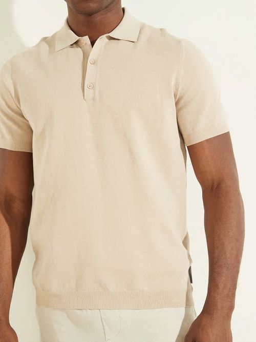 Guess Formal Performance Sweater Polo Bej | GUESS-SN30943
